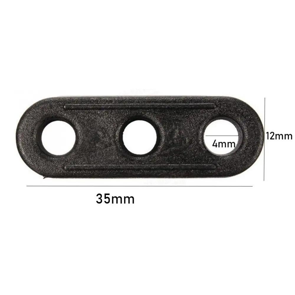 Plastic 3-Hole Camping Tent Rope Fastener Tensioner Lock Tightening Hook Wind Rope Buckle - Essential Accessory for Secure Tents