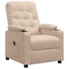 Electric Recliner Chair Cream Fabric