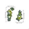 2 Pieces Floral Decor for Wedding Arch with Artificial Flowers Reception And Backdrop