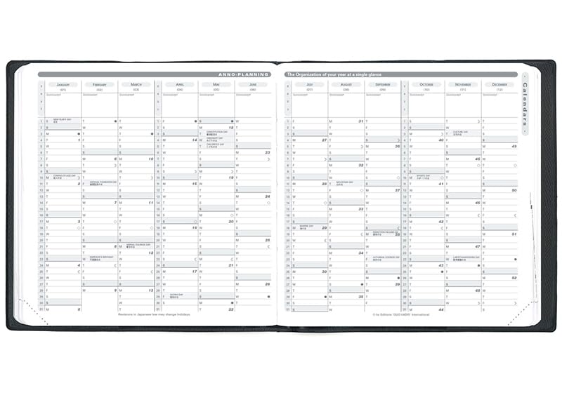 Quo Vadis 2025 Edition Planner/Diary "Calendar/Club" (Monthly Blocks, Starting October 2024, Square Size 16x16cm) Apricot (qv12302ap)
