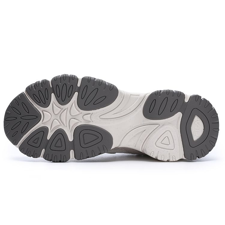 Fila Cat Paw Fabric Synthetic Leather 4.0 Sports Round Toe Lace-Up Low-Top Casual Shoes Men Casual Shoes Gray F12M322107FGM