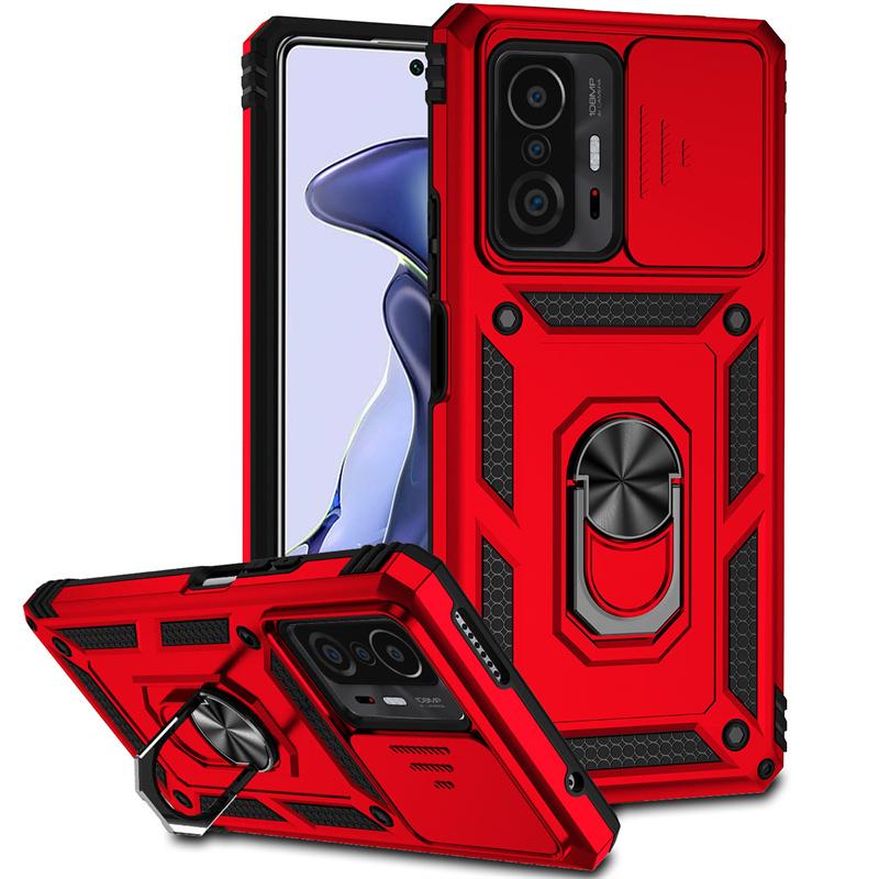 For Xiaomi 11T Pro Case Shockproof Armor Magnetic Holder Ring Funda For Xiomi Mi 11T 11 T Pro 11TPro Mi11T Lens Protector Cover