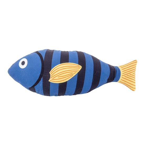 Plush Pet Chew Toy Squeaky Fish Interactive Cat Kicker Toy Soft Stuffed Animals Teething Toy for Indoor Dogs Cats And Kittens