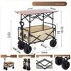 Qiucai 10-inch Folding All-Terrain Camping & Picnic Cart