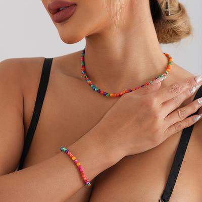 Bohemian Ethnic Style, Mixed-Color Shells, Beaded Necklaces, Beach Wind Bracelets, Collarbone Chains.