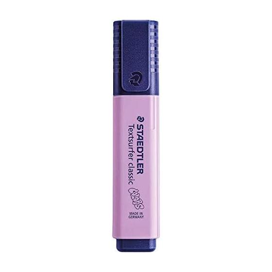 STAEDTLER Textsurfer Classic Pastel Highlighter, Lavender, Multi-Surface Use