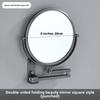 8 Inch Wall Mounted Bathroom Mirror Makeup Mirror 3X Magnifying Touch Vanity Cosmetic Mirrors No Light Style