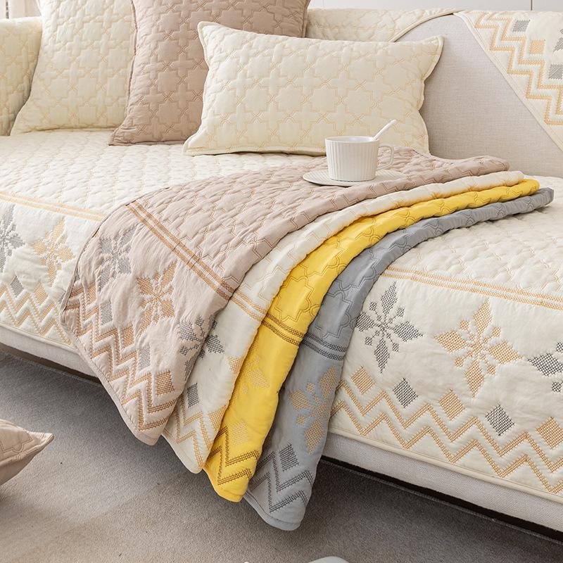 Sofa Cushion Universal In All Seasons, Light Luxury In Summer, American Bohemian Non-Slip Fabric Cover Towel, Seat Cushion Cushion Cover