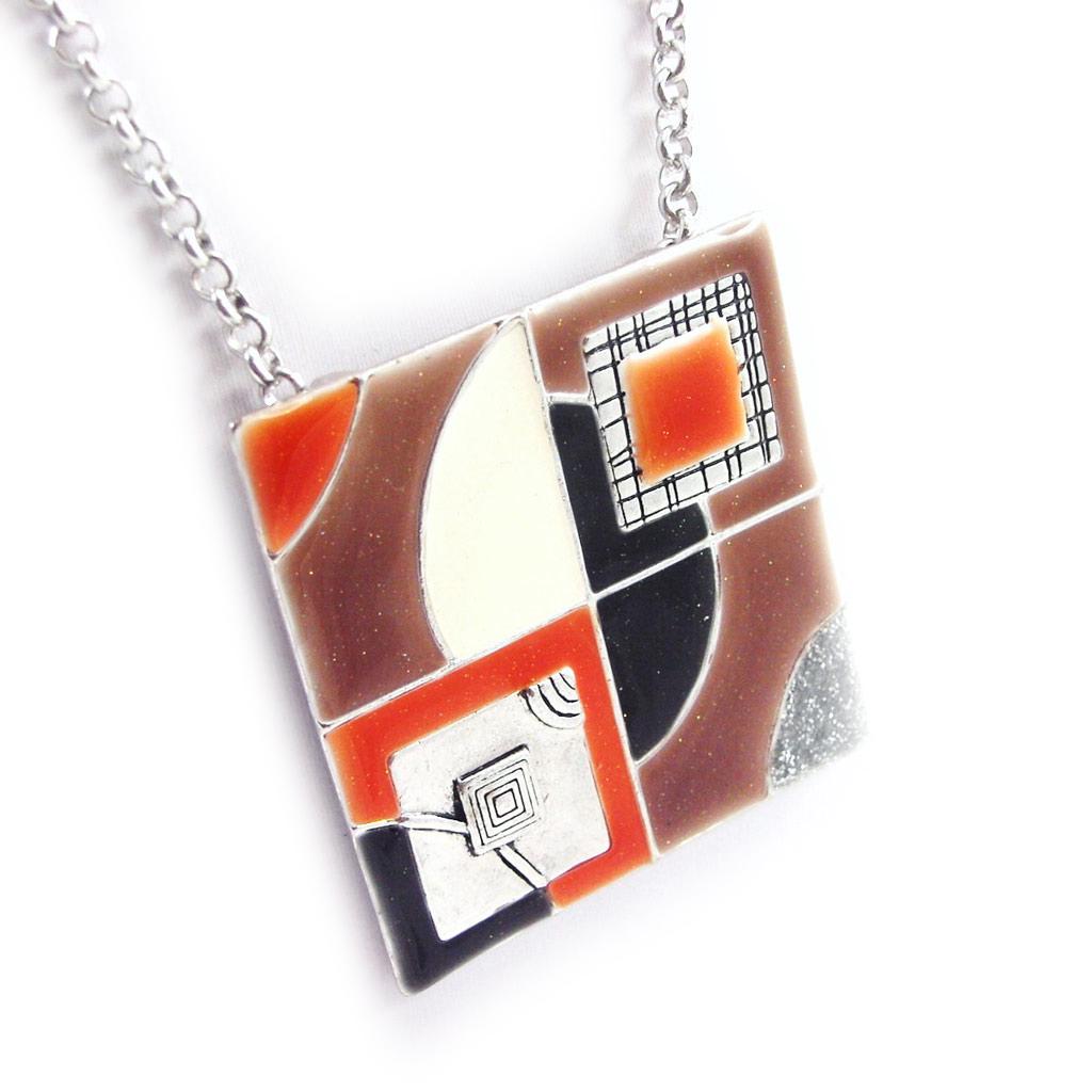 

Les Trésors De Lily [G6152] - Дизайнерское колье Anamaya оранжевого цвета