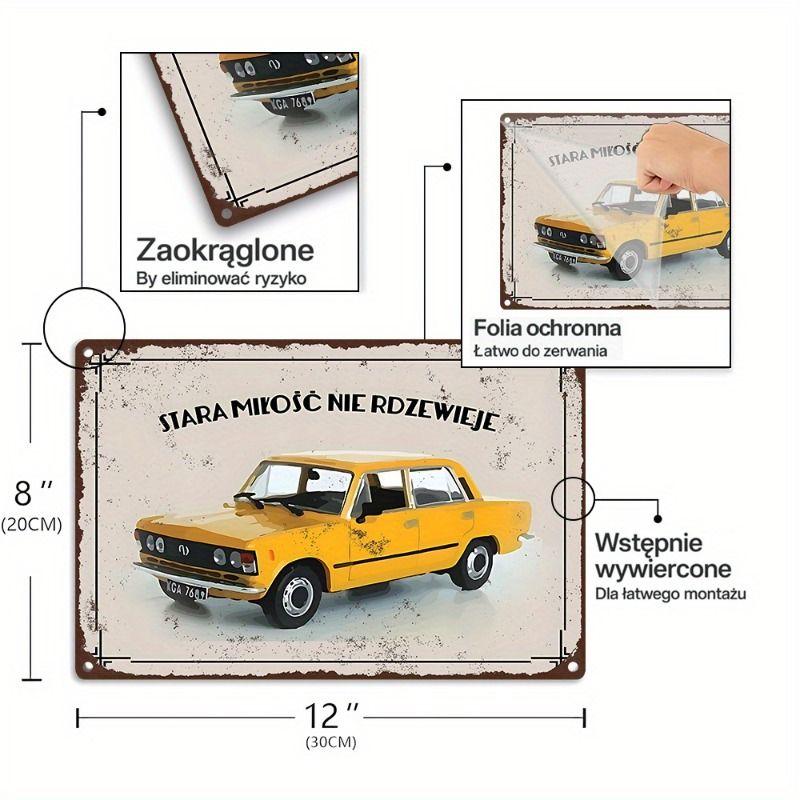 Automotive Metal Decorative Painting: Gifts for Car Lovers Garage Home Style
