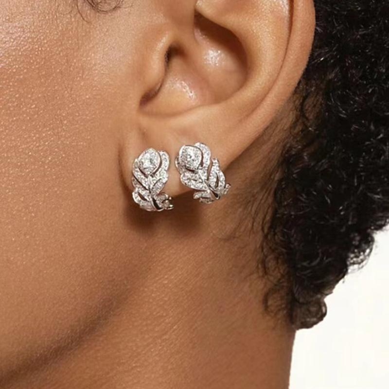 Musla Design Luxury 925 Sterling Silver Angel Earrings for Women High Quality Fashion Brand Jewelry Shiny Design
