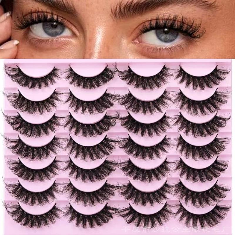 14 Pairs Of Imitation Mink False Eyelashes Dense Multi-Layer Fried Three-Dimensional Messy Fluffy Eyelashes Z14F-4
