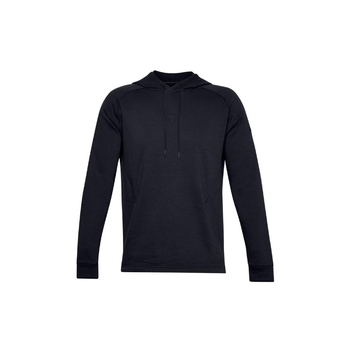 Under Armour Project Rock Charged Cotton Logo Hoodie Black Men s 1357193-001 XL