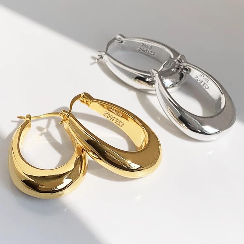 Vintage Drop-shaped Earclips for Women, with A Cool and Elegant Style, High-end Earrings for Women