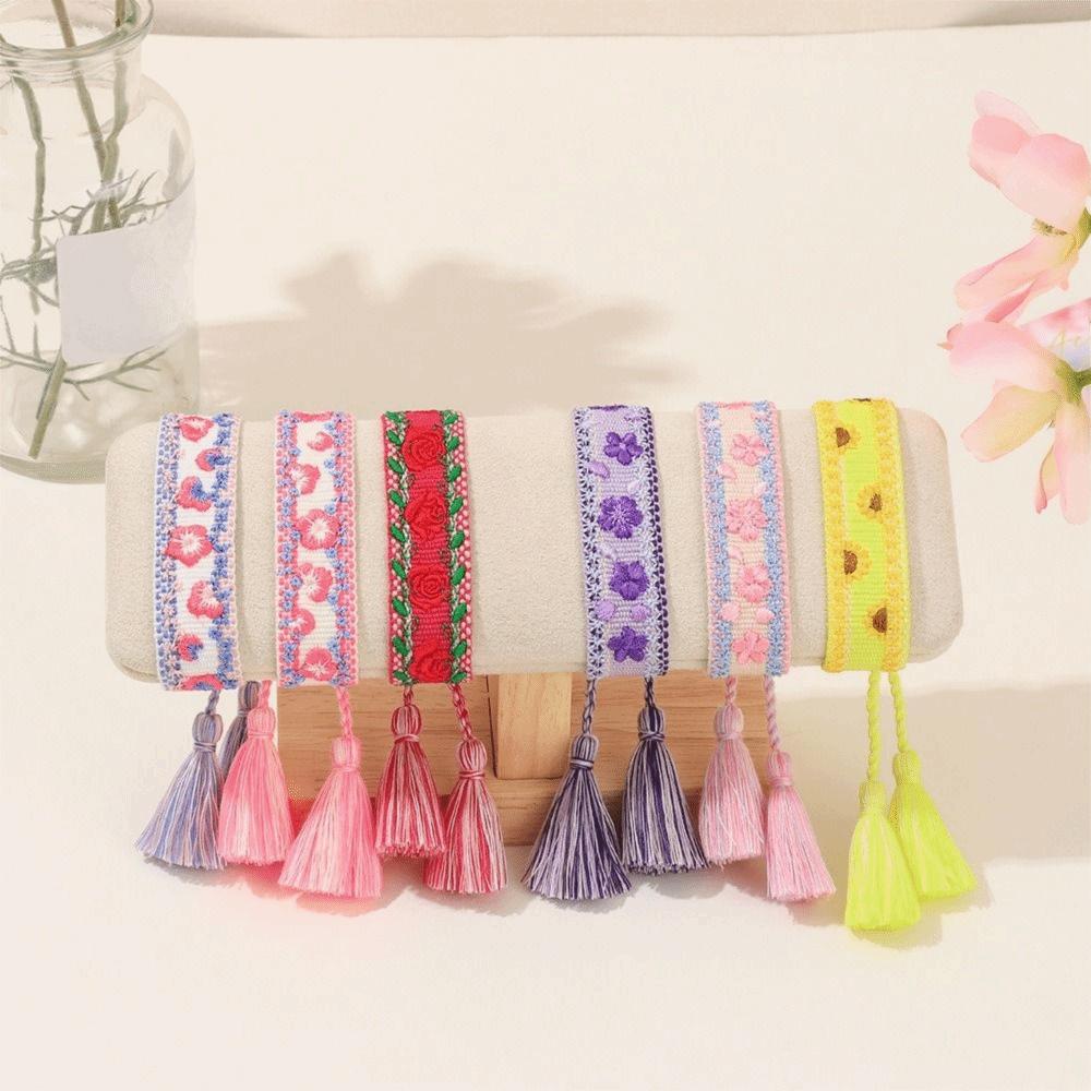 Stackable Wrap Woven Charm Bracelets Adjustable Rope Boho Weave Bracelet  Jewelry Gift