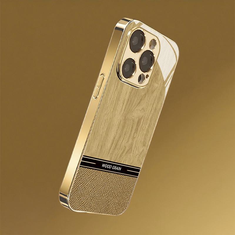 Funda de Teléfono de Gama Alta Simple Vidrio Galvanizado TPU Funda para iPhone 17 16 15 14 13 12 11pm Pro Plus Resistente a Caídas