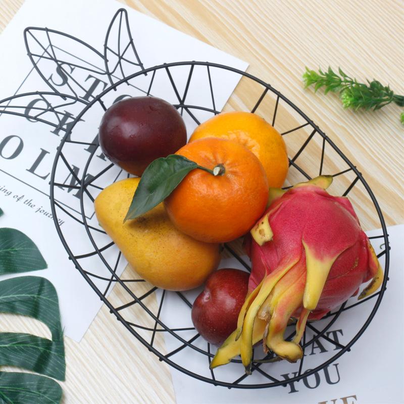 Living Room Retro Pineapple Fruit Basket Bedroom Kitchen Storage Tray Iron Bathroom Tabletop Miscellaneous Storage
