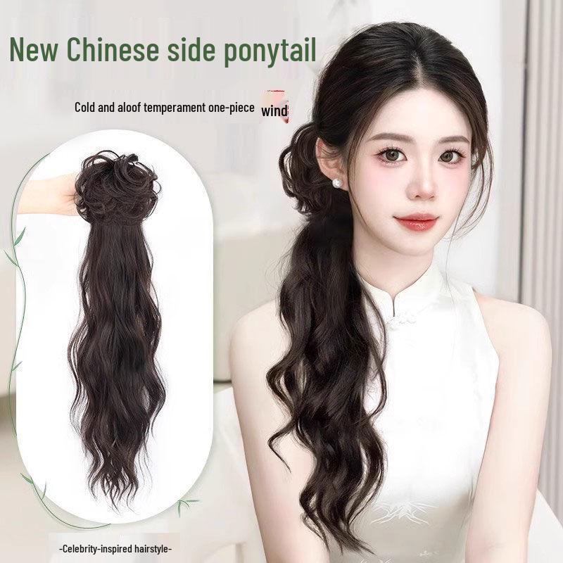 Chinese Water Ripple Ponytail Claw Clip for Hanfu, Cheongsam & Traditional Styles