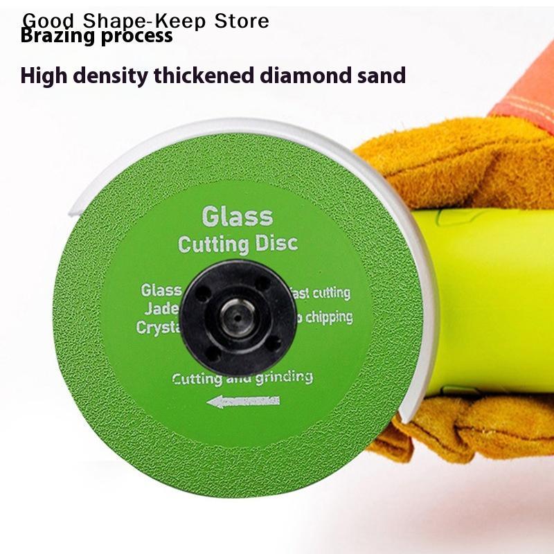 dailyGlass Cutting Disc 100mm Ultra-thin Saw Diamond Jade Wine Bottle Ceramic Polish Cut pieces Angle Grinder Machine