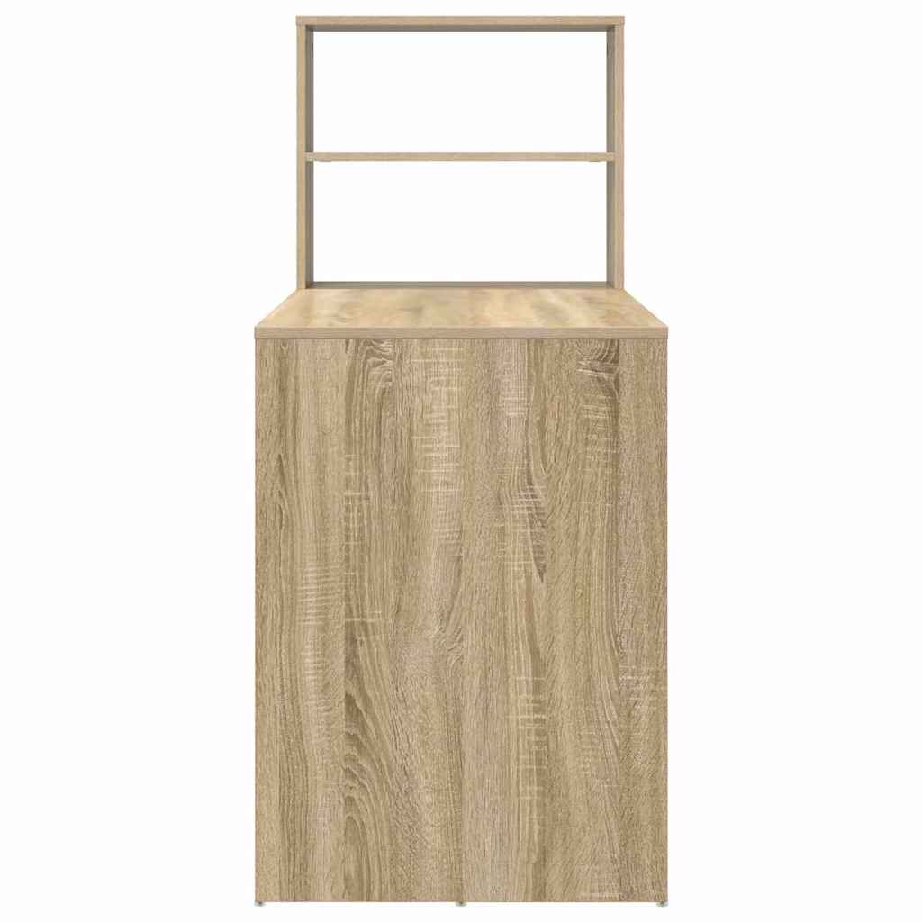 Desk in Sonoma Oak 113 x 54 x 120 cm Engineered Wood