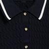 Spring 2025 Women's Slim-Fit Commuter POLO Collar Short-Sleeved Knitwear