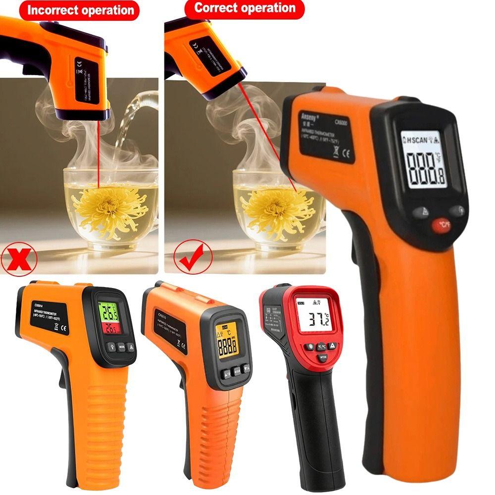 Non-Contact Infrared Thermometer LCD Display Cooking Thermometer Temperature Measurement