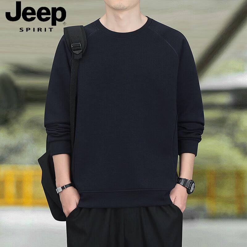JEEP SPIRIT Men s Round Neck Casual Sweatshirt 4XL