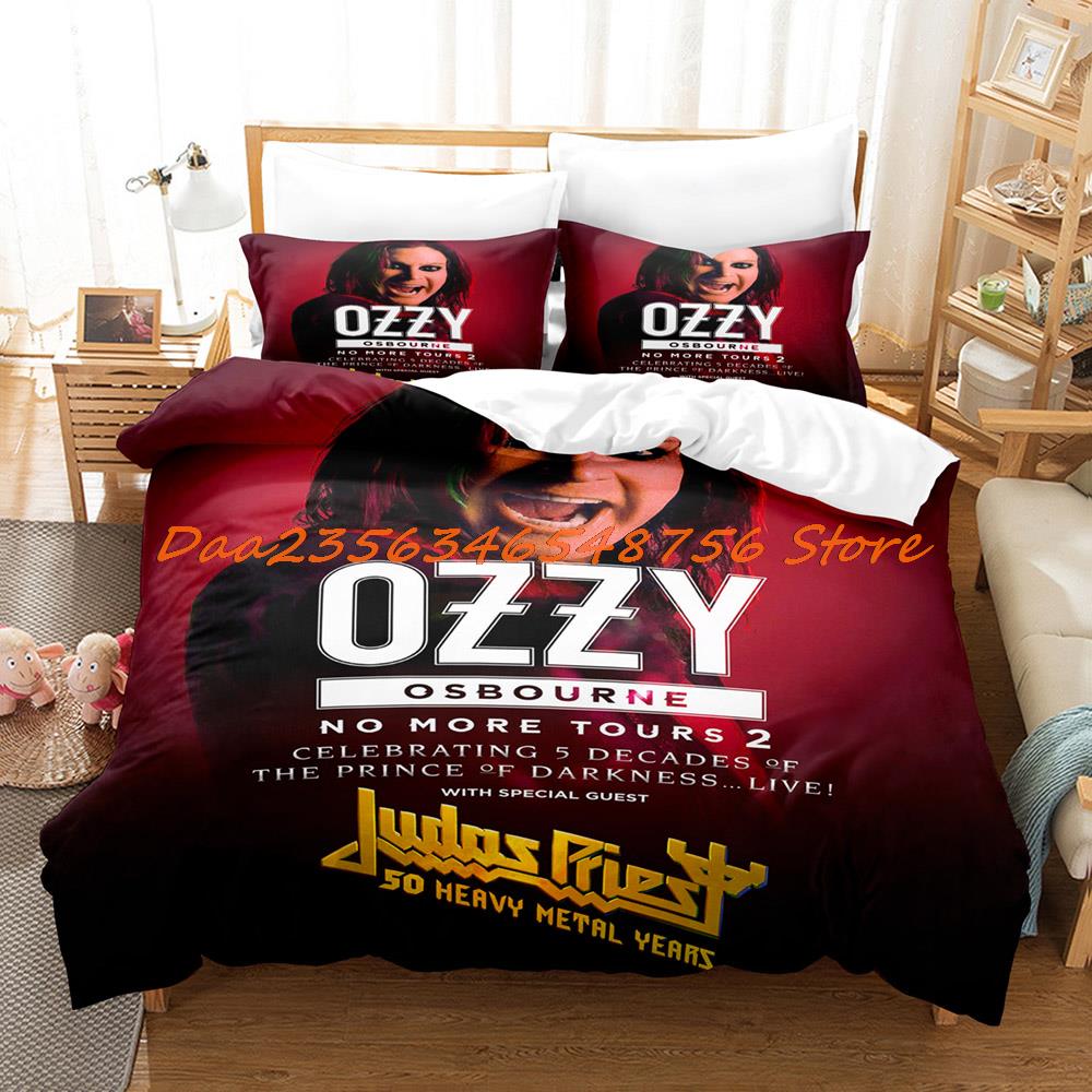 Přikrývka Ozzy Osbourne Povlečení Jednolůžko Twin Plné Královna Král Velikost Postelová Sestava Dospělý Dětský Pokoj s Hip Hop Postelí