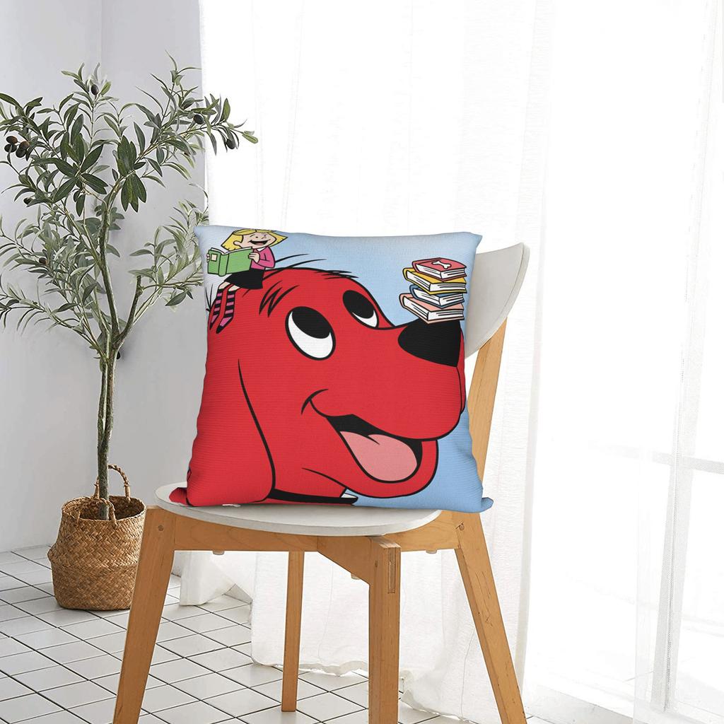 C-Clifford the Big Red Dog Pillow Case  Morden Pillow Cover Graphic Pillowcases For Sofa Home Decoration