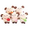 Cartoon Mini Sheep Plush Keychain Sheep Soft Lamb Doll Ornament Sheep Plush Pendant  Decoration