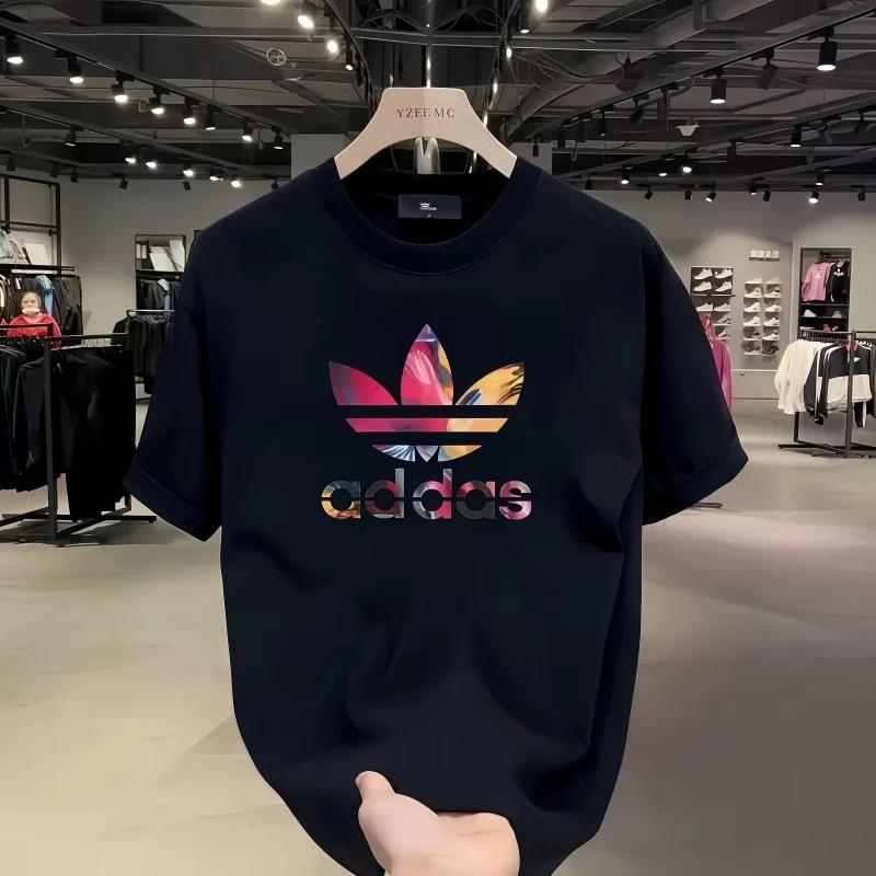 

2025 Summer Men s T-shirt Short Sleeve Pure Cotton T-shirt Summer Slim Fit Full Cotton Half Sleeve Round Neck Breathable Trend S