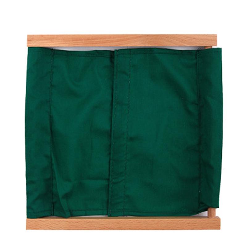 Kids Wooden Montessori Toys Toddler Practical Life Buttons Dressing Frame for Education Learnning