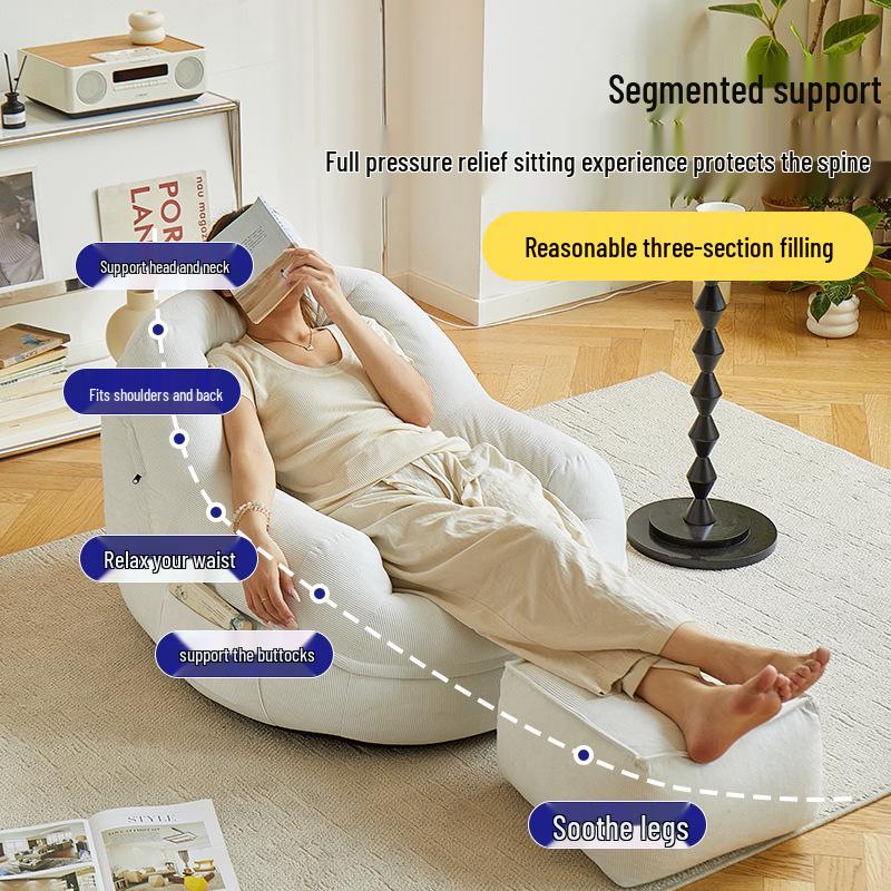 Compact Tatami Balcony Stool: Convertible Sleeper & Lounge Nest