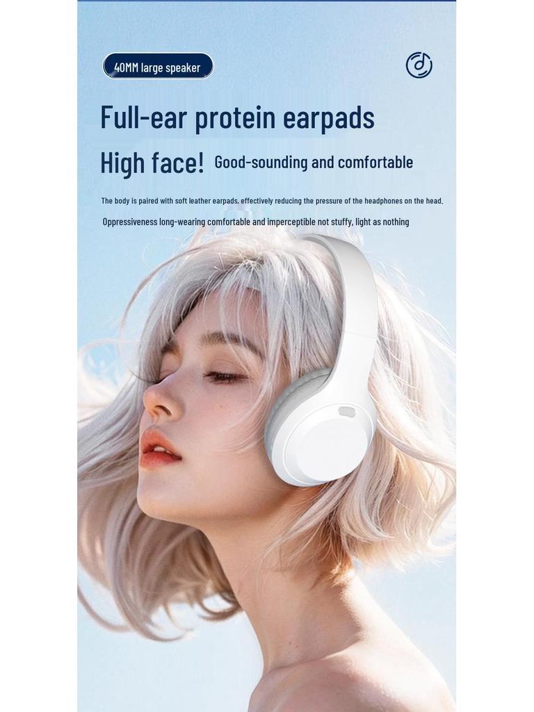 DR10 Head-mounted Bluetooth Earphones: Ultra-long Battery, High-Quality Sound, Lenovo-Compatible