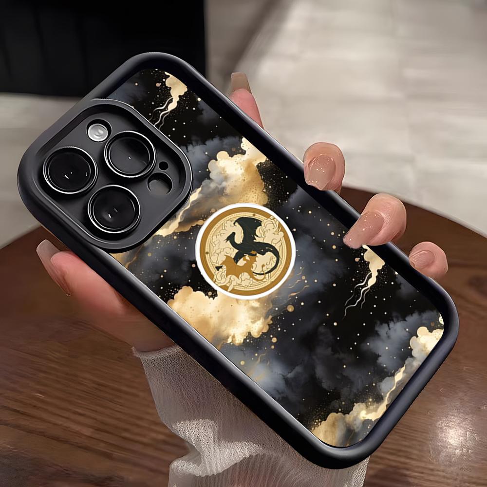 

Fourth Wing Dragon Phone Case For IPhone 17 Pro Max 15 Pro 16 14 Plus 12 13 Mini 11 Pro Shockproof Soft Cover iPhone 11 Pro