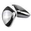 For Volkswagen Golf MK8 VIII 8 Side Mirror Covers Caps (Carbon Look)   2022 for VW Glossy Black Wing Rearview