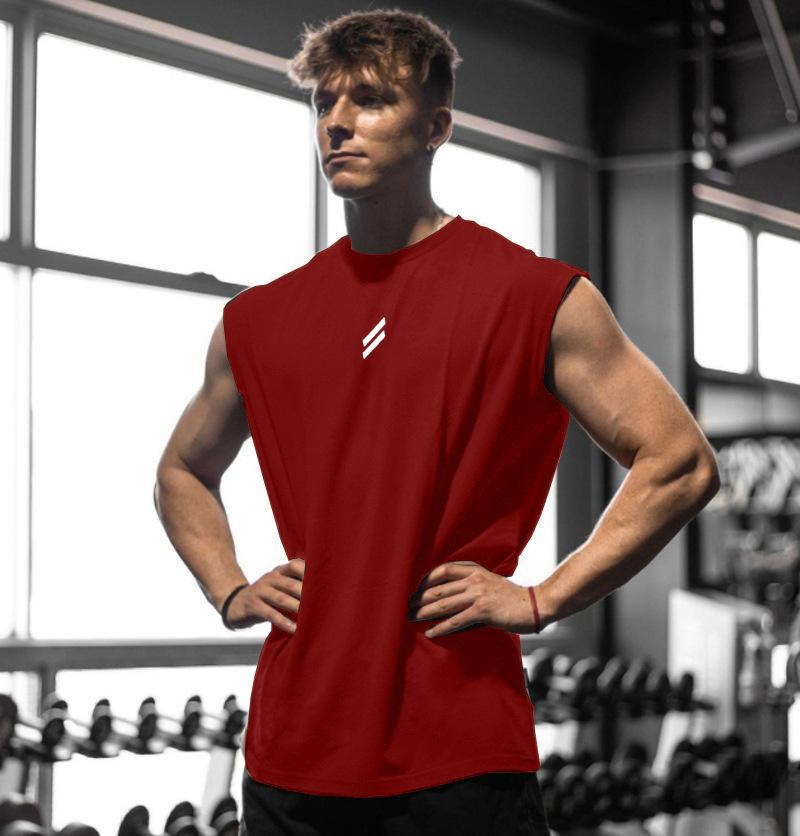 T-shirt Senza Maniche Uomo Asciugatura Rapida Fitness Bodybuilding Maglietta Moda Maschile Gilet da Basket Rete Traspirante Estate Palestra Canotta Uomo