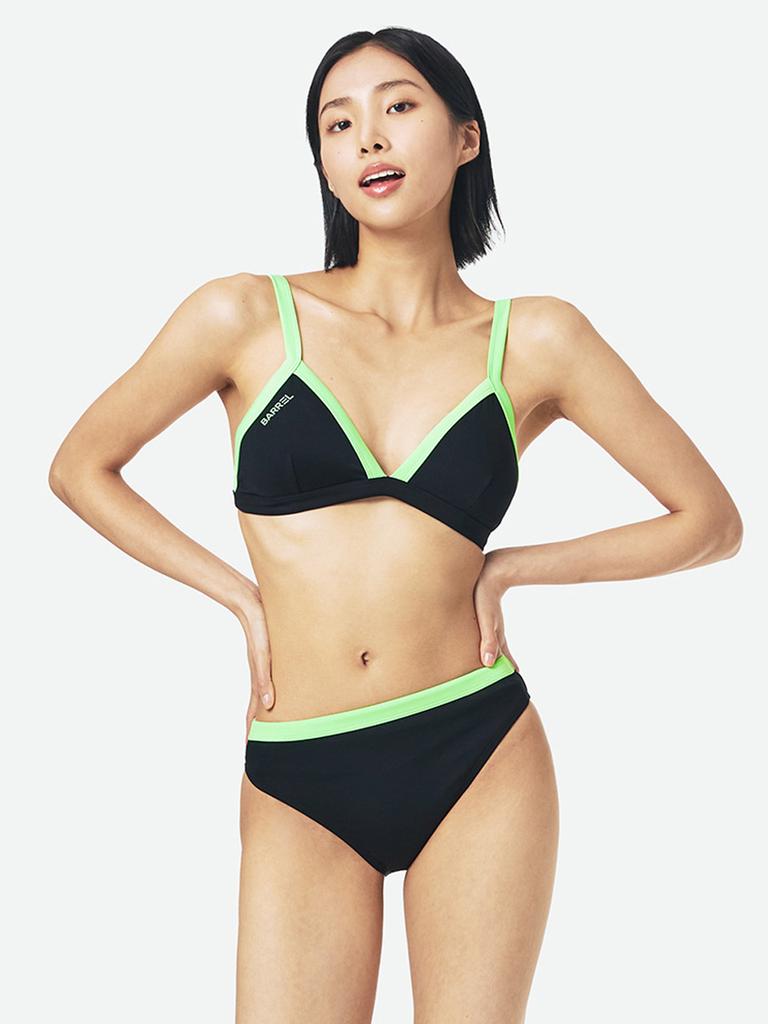 BARREL Women'S Nautical Line Point Bikini Set Black (B4Swwbi004Blk)