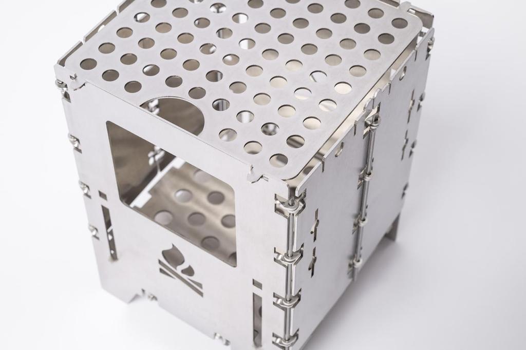 Universal Grate for Bushbox LF, Titanium Trivet, for Fire Pit