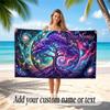 Tree of Life Theme Beach Towel Personalized Custom Name & Text Soft Quick Dry Beach Towel for Swimming Travel