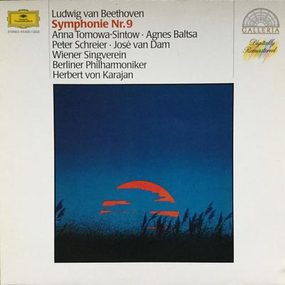 Disco LP HERBERT VON KARAJAN BERLINER PHILH Sinfonía de Beethoven No. 9 4158321 DEUTSCHE GRAMM 1986 Alemania Clásico Usado