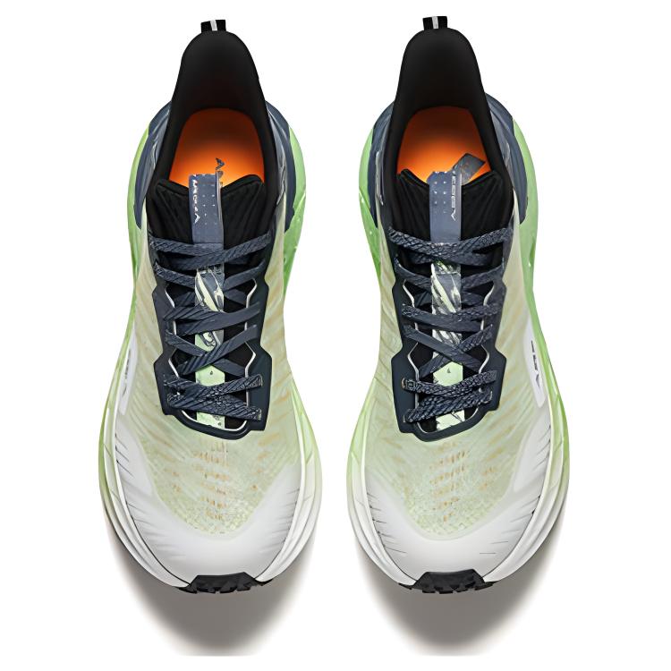 New Anta Cushioning Wear Resistant Low Top Trail Running Shoes Men's Asphalt Gray White 112425510-1