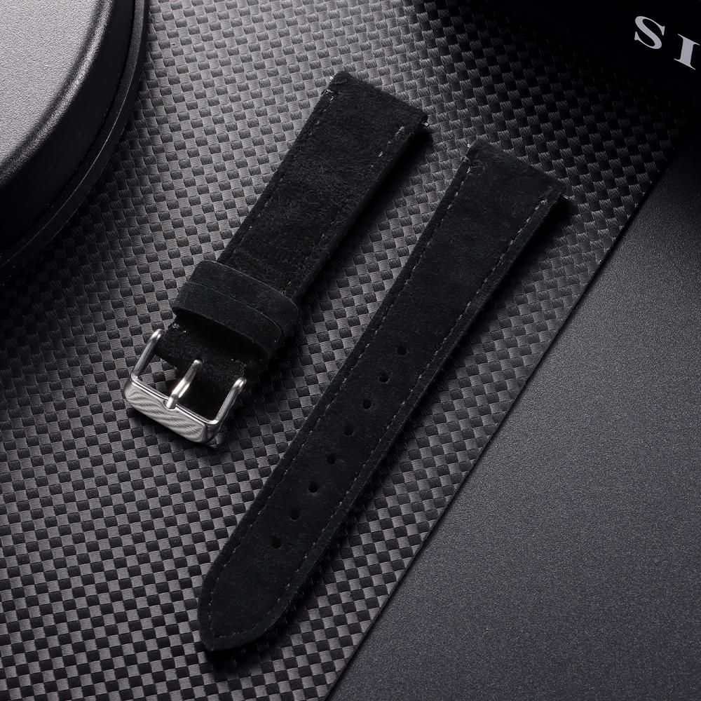 Wristband 20mm 22mm Soft Suede Watch Strap Gray Brown Watch Band Quick Release Calfskin Bracelet for Omega Women&Men Accessories