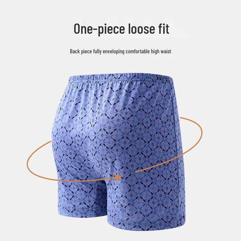 Langsha Men's Pure Cotton Antibacterial Boxer Briefs