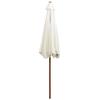 Parasol - vidaXL - 42962 - 270 x 270 cm - Bois dur - Blanc crème