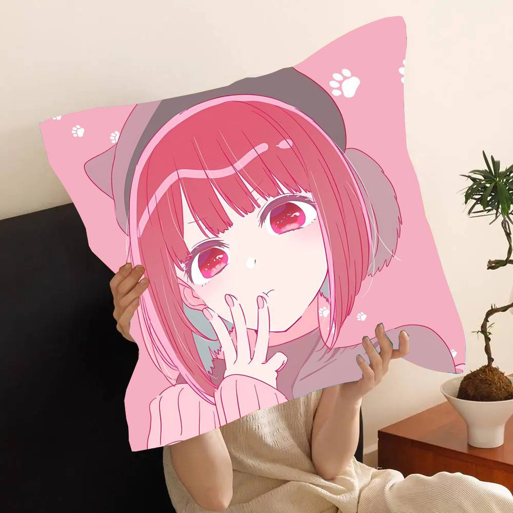 Arima Kana Anime OSHI NO KO Pillow Case Fashion Square Pillowcase Bedroom Sofa Room Ins Decoration Leisure