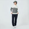 Golf Wear Breath Thermo Tweed High Neck Size L [Mizuno] Sweater, Heat-Generating Material, E2JCC721, Women's, Off-White,
