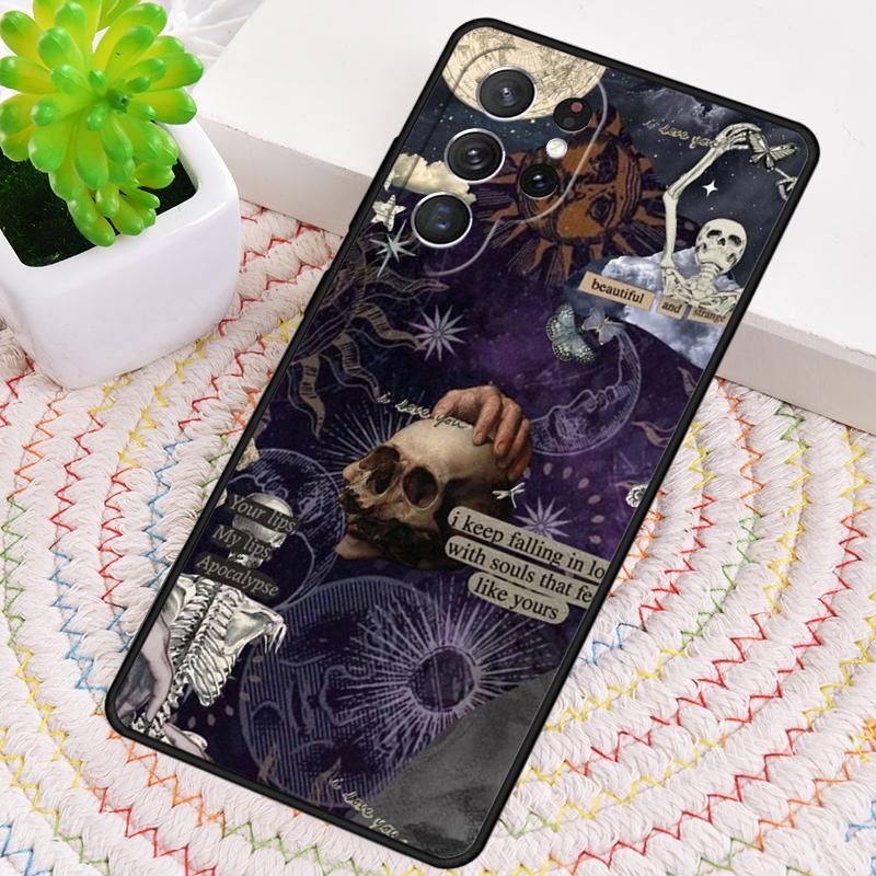 Dark Academia Celestial Collage Phone Case for Samsung Galaxy Note 10 Pro S26 Ultra S23 S24 FE S25 S21 S22 PLUS Shockproof Cove