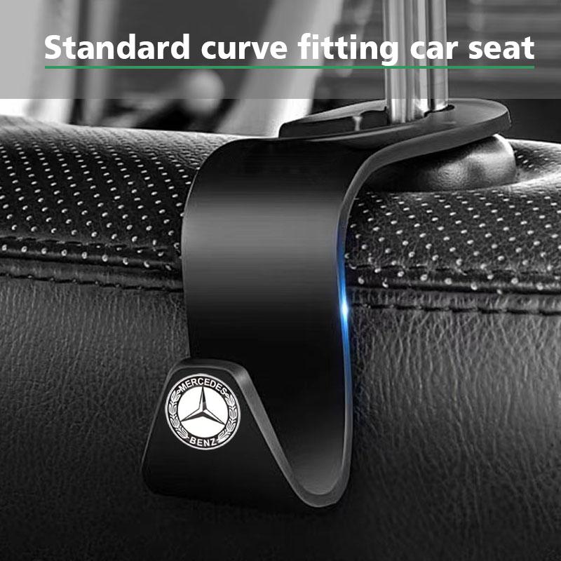 Hák na opěrku hlavy autosedačky Úložný věšák Doplňky do interiéru auta Pro Mercedes Benz AMG W177 W212 W213 W205 V177 W247 W176 GLA GLC X253 GLK Třída GLA