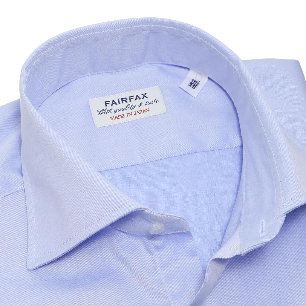 Fairfax Shirt, Wide Spread Collar, Shape-Retaining Baby Twill, Sax